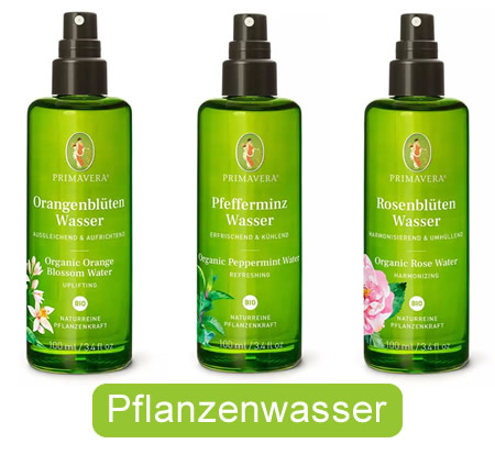 Erfrischende bio Pflanzenwässer von Primavera in der Schweiz kaufen