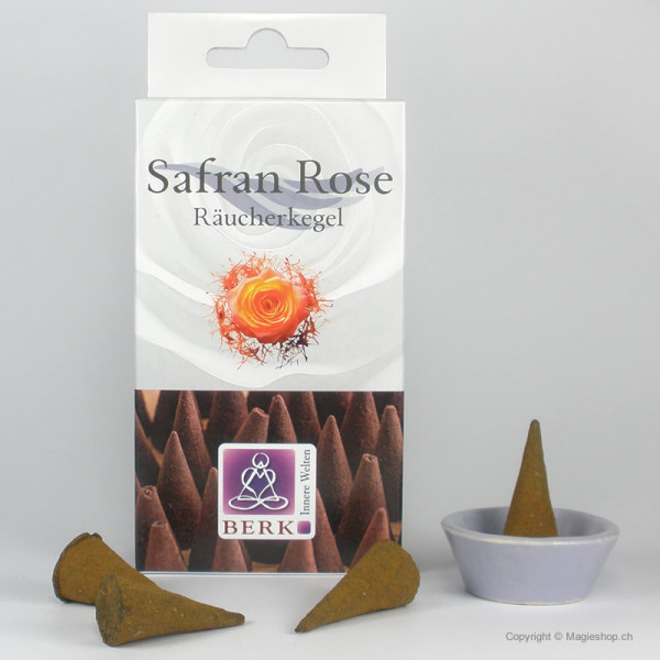 Safran & Rose Räucherkegel kaufen in der Schweiz